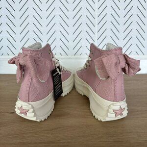 ⭐Converse  Run Star Hike Hi 8 Men Shoes Dusty Pink Embroidered Floral A09781C